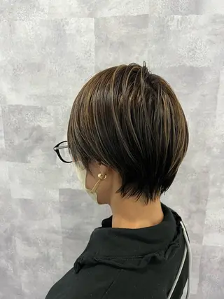 ショート レイヤーカット ✨藤原のヘアスタイル