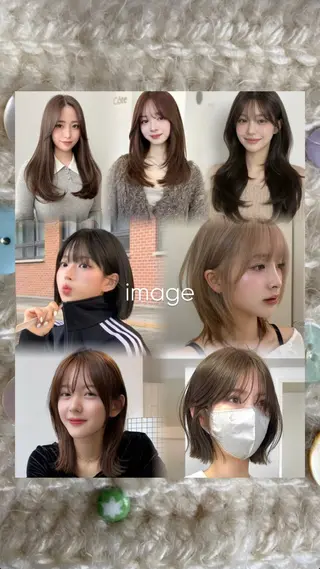 カラー 🌱 愛彩 ໒꒱.⋆⟡のヘアスタイル