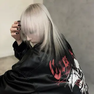 セミロング カラー Ren. 🦋デザインカラーのヘアスタイル