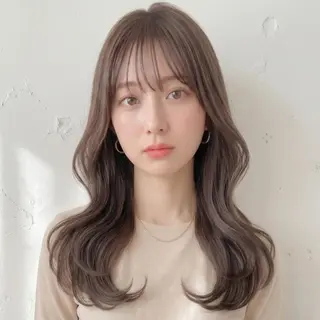 ロング 松山彩香💎艶髪💎 ロング／透明感カラーのヘアスタイル