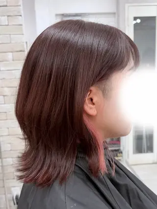 ミディアム 松本 聖未のヘアスタイル