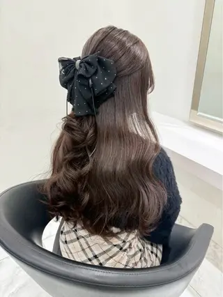 ロング カラー ハイトーンカラー💞 くるみ🎀のヘアスタイル