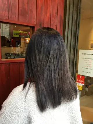 セミロング カラー plaatje 義見のヘアスタイル