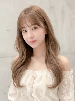 ロング カラー ブリーチ　ハイトーン 特化🌈フジタハルキのヘアスタイル