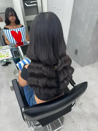 ミディアム 横浜　エクステ🎀 カラー／ルナのヘアスタイル