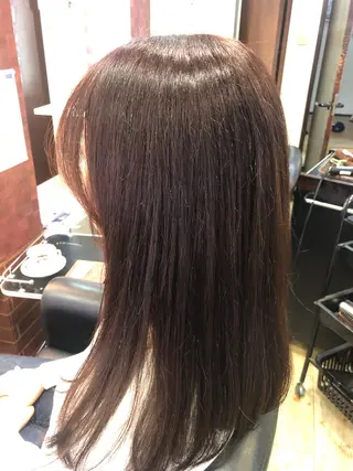 セミロング カラー 織田 英之のヘアスタイル