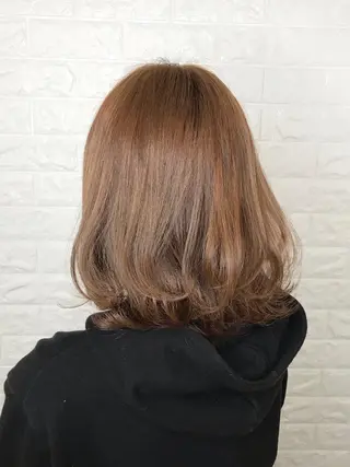 ミディアム カラー 髪質改善縮毛矯正 美容師✂️山崎竜二のヘアスタイル