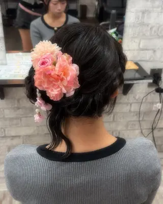 ヘアアレンジ 🎀透明感ハイトーン /アレンジ/みはねのヘアスタイル