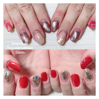 ミディアム ネイル 🐾enen style 🐾のネイルデザイン