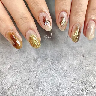 ネイル モチの良さ◉ フィルインネイル♡のネイルデザイン
