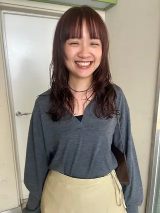 セミロング パーマ baLon.fem/ 澤田 奈々子のヘアスタイル