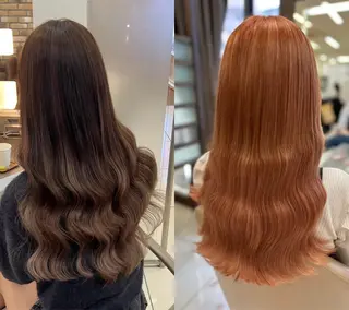 ロング カラー アレンジ/エクステ✨ 推し/横浜🩵かのんのヘアスタイル