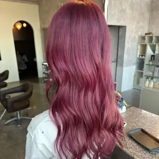 ロング カラー 町田 里奈のヘアスタイル