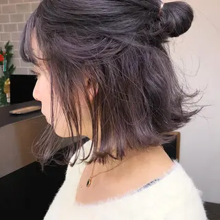 ミディアム カラー イシマル ナオヤのヘアスタイル