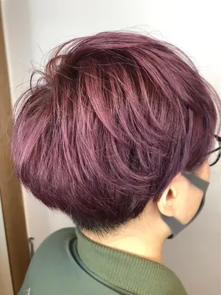 ショート カラー メンズパーマ屋さん /yuki☃️💭のヘアスタイル