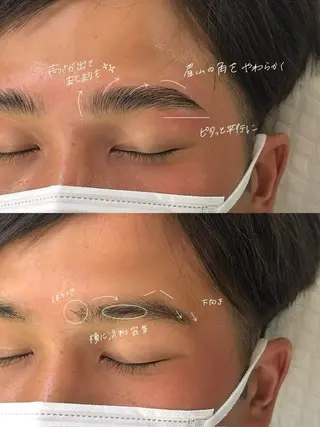 メンズ アイブロウ 吉祥寺kasumi 🌛eye/browのマツエク・マツパデザイン