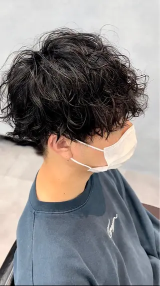 ショート パーマ メンズ 🦩パーマン🦩佐藤 航太のヘアスタイル