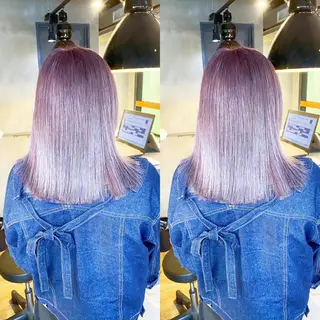 セミロング カラー yoriダブルカラー 代表すがわらのヘアスタイル