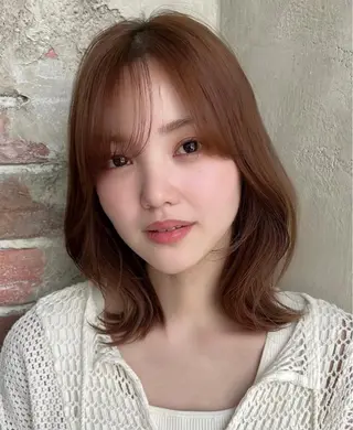 セミロング 🧡くびれヘア/前髪 顔周り🧡久原結衣のヘアスタイル