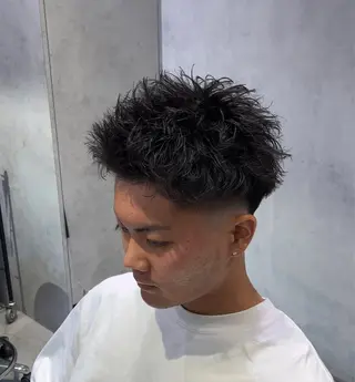 ショート パーマ メンズ ショートスタイル特化 ayumuのヘアスタイル