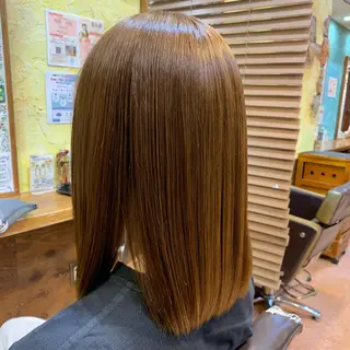 ミディアム カラー しんぼり なおみのヘアスタイル