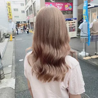 ロング カラー ヘアアレンジ メンズ キッズ ブリーチの髪様 MASATOのヘアスタイル