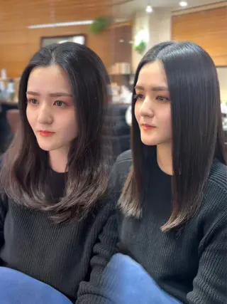 セミロング 尾崎 海璃のヘアスタイル