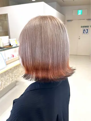 ショート カラー 暖色/ブリーチカラー 🎀 M i k uのヘアスタイル