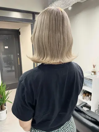 ミディアム カラー 髪質改善will hairdesignのヘアスタイル
