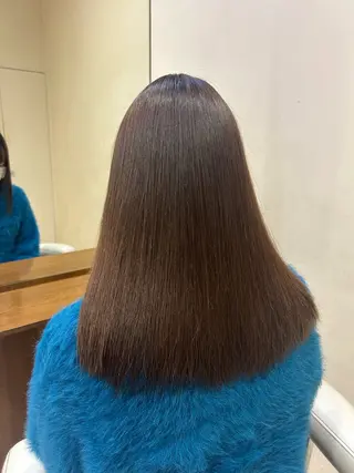 セミロング カラー 平田 一成のヘアスタイル