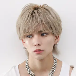 ショート カラー パーマ メンズ 🔥メンズ極🔥韓国 シャドウ/波巻き柿崎のヘアスタイル
