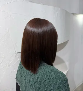 ミディアム カラー Hikari／暖色／ ブラウンカラー🤍のヘアスタイル