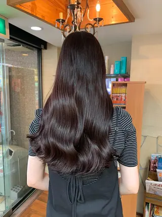 ロング カラー 矢野 晃平のヘアスタイル