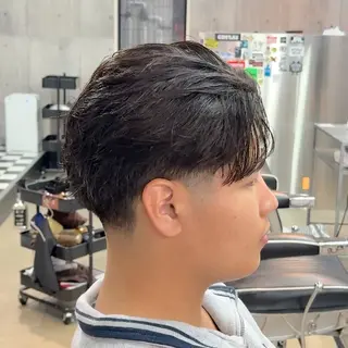 ショート パーマ ヘアアレンジ メンズ MENIN メンズ サロン 望月 涼太のヘアスタイル