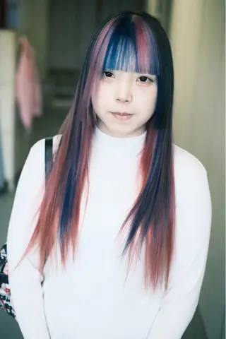 ロング カラー ヘアアレンジ 個性爆弾💣 ダブルカラー/ゆかのヘアスタイル