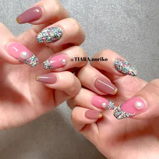 ミディアム カラー メンズ ネイル TIARA💅🏻 NORIKOのネイルデザイン