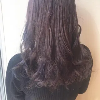 ロング カラー ヘアアレンジ 白浜 サキのヘアスタイル