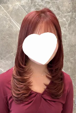 カラー レイヤー透明感カラー ブリーチ🎀オトハのヘアスタイル
