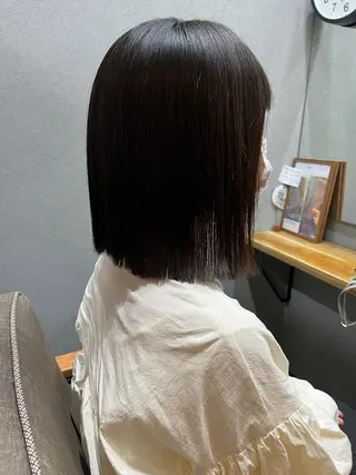 ミディアム カラー パーマ ヘアアレンジ メンズ キッズ ネイル マツエク・マツパ アイブロウ 久木原 ゆりのヘアスタイル