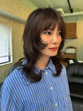 セミロング パーマ AR.MARA サトウヒカルのヘアスタイル