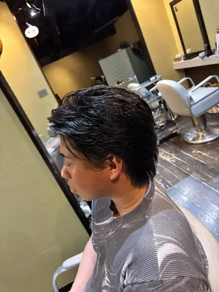 ミディアム メンズ 中西 弘樹のヘアスタイル