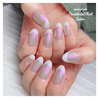 ミディアム ネイル 🐾enen style 🐾のネイルデザイン