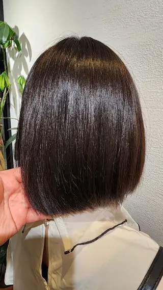 ミディアム パーマ 近森 美帆[モーラ高石店]のヘアスタイル