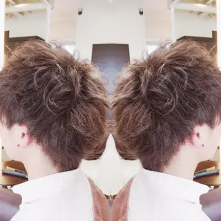 ショート パーマ 重政 和樹のヘアスタイル