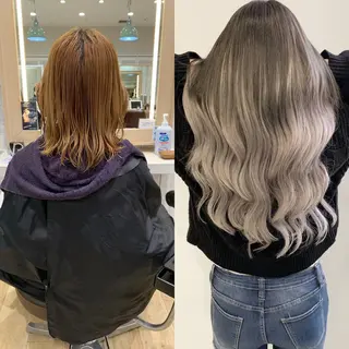 ロング カラー ヘアアレンジ TATSUYA アートディレクターのヘアスタイル
