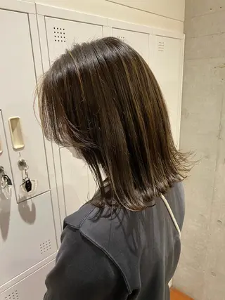 ミディアム 💛ブリーチカラー /ブリーチ縮毛💛のヘアスタイル