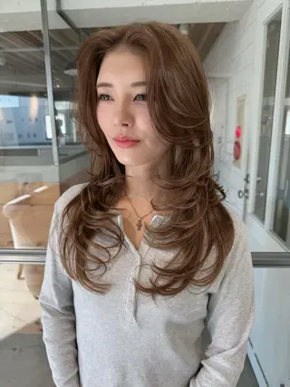 ロング カラー mellowman 【メロウマン】のヘアスタイル