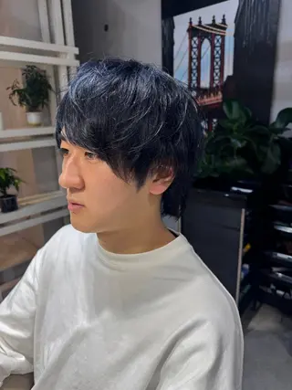 ミディアム カラー メンズ 似合う髪型見つけます AYAKAのヘアスタイル