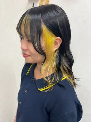 カラー ブリーチカラー HAZUKI🦖のヘアスタイル