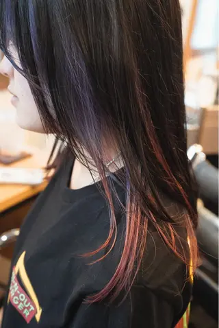 ミディアム カラー 千葉 慎也のヘアスタイル